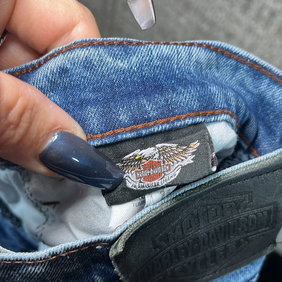 Harley Davidson Straight‎ Leg Jeans Casual Moto Durable Biker Chic - Picture 11 of 13